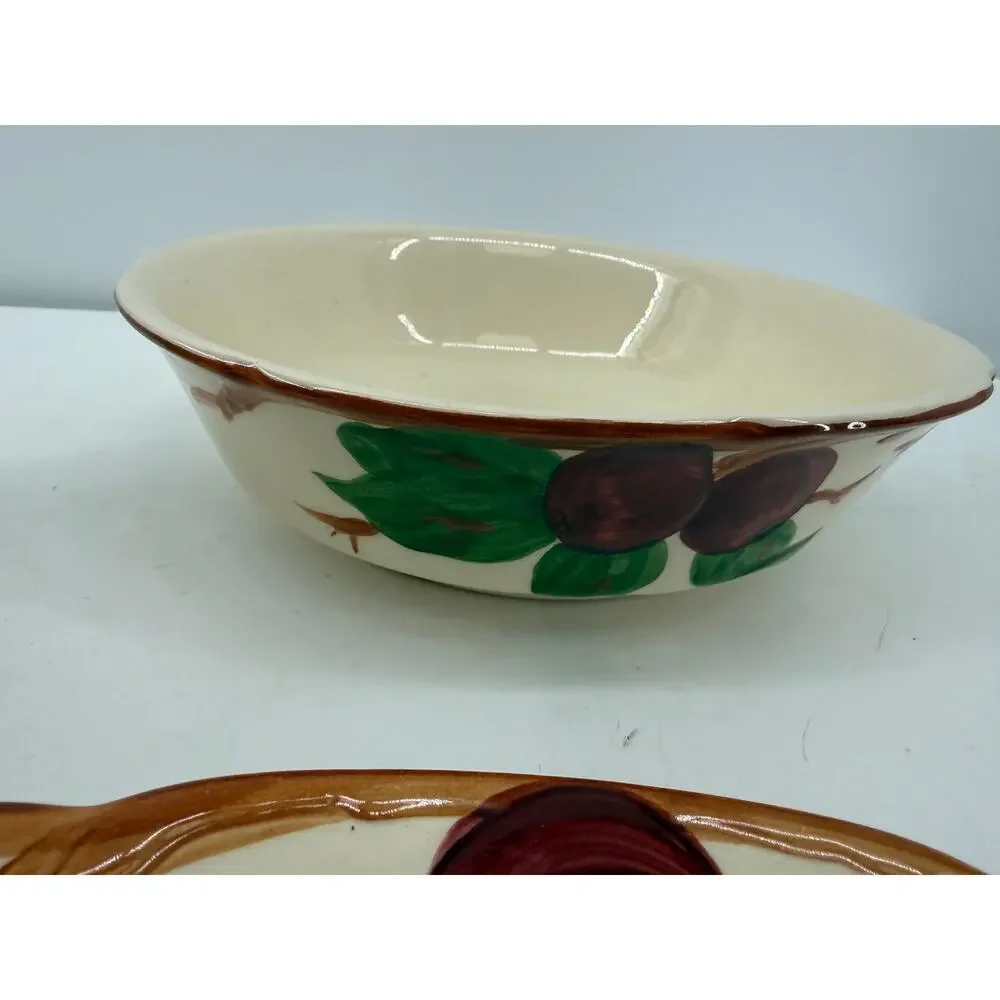Franciscan Apple Platter Serving Bowl Gravy Boat Underplate Vintage USA Set